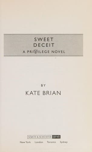 Cover of Sweet deceit