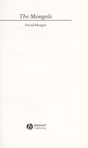 Cover of The Mongols